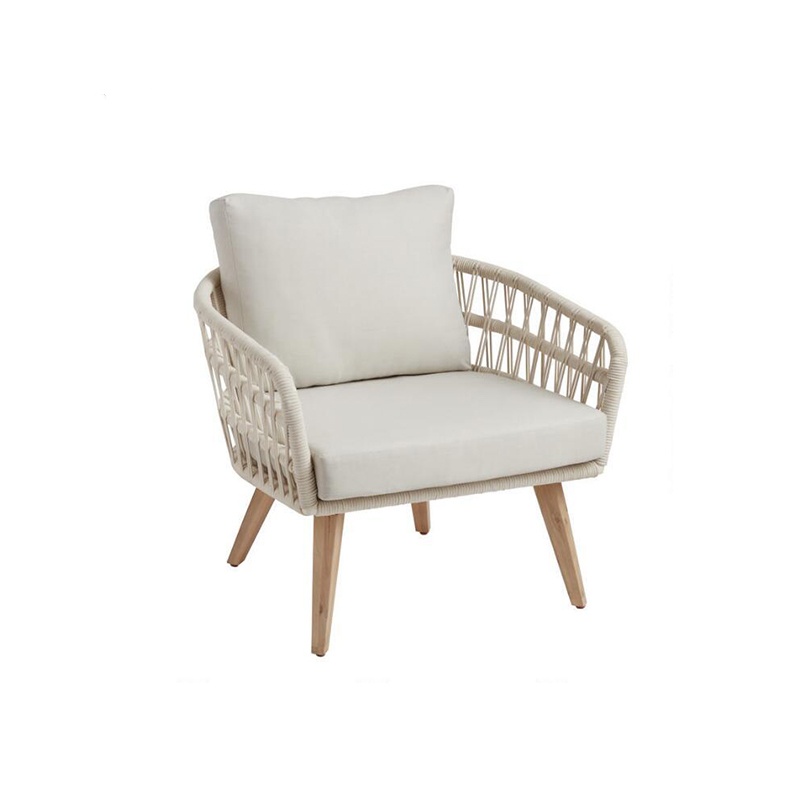 Precio de fábrica set de sofá de patio de esquina de madera de madera