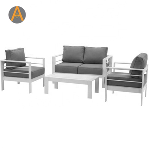 Sofá de jardín modular de patio de aluminio Whitel para balcón para balcón
