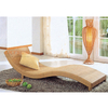 Ratán reclinable al aire libre moderno para sungers para spa y jardín
