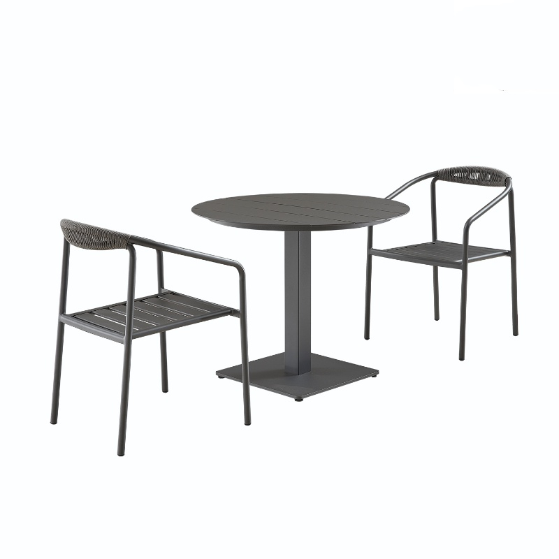 MESTIL PRECIO CARDA DE METAL Mesa y silla de comedor al aire libre para restaurante