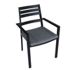 Silla de comedor de aluminio moderna para cafetería y cafetería