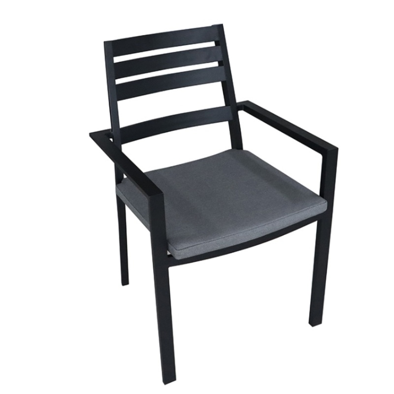 Silla de comedor de aluminio moderna para cafetería y cafetería
