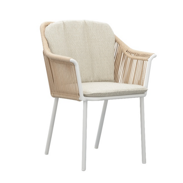 Fabricante profesional Muebles para exteriores Silla de cuerda para cafetería