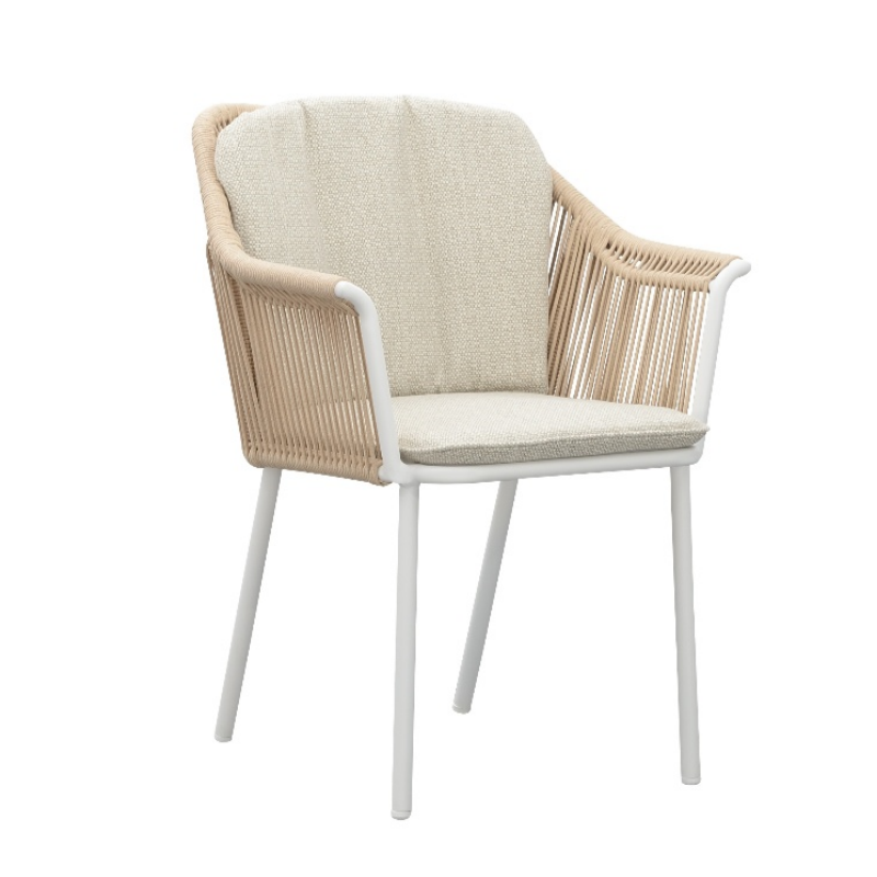 Fabricante profesional Muebles para exteriores Silla de cuerda para cafetería