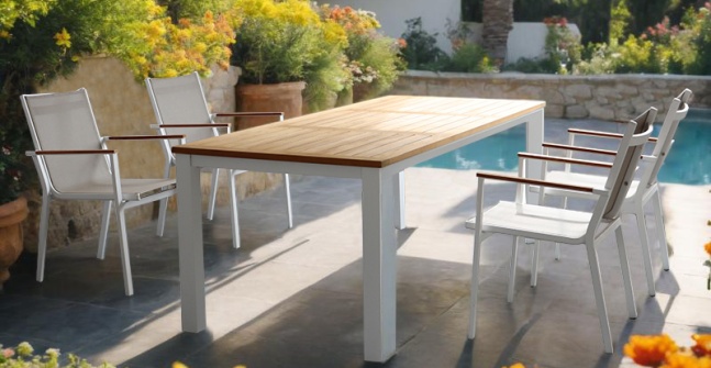 Juego de comedor al aire libre