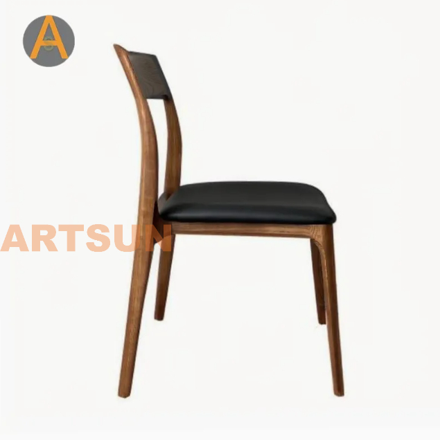 Diseño moderno Garantía de gama alta Muebles para el hogar apilables Sillas de comedor para eventos de madera maciza de larga duración para el comedor del hotel Restaurante Café