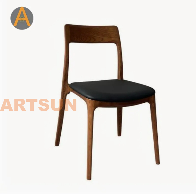 Diseño moderno Garantía de gama alta Muebles para el hogar apilables Sillas de comedor para eventos de madera maciza de larga duración para el comedor del hotel Restaurante Café