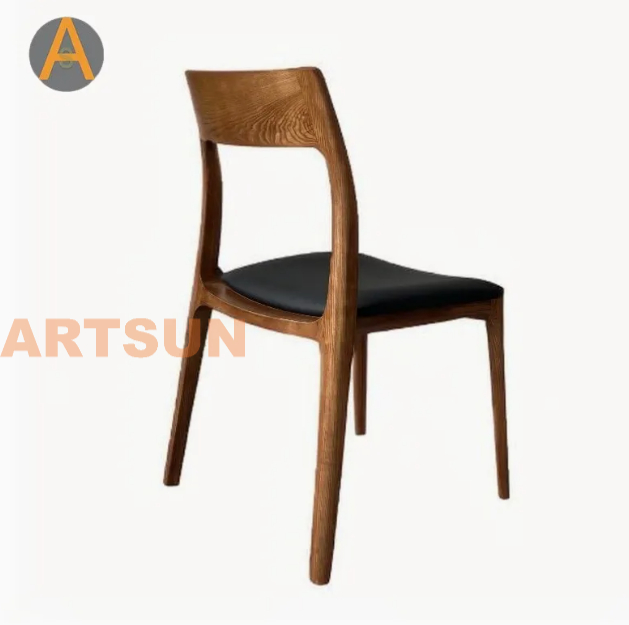 Diseño moderno Garantía de gama alta Muebles para el hogar apilables Sillas de comedor para eventos de madera maciza de larga duración para el comedor del hotel Restaurante Café