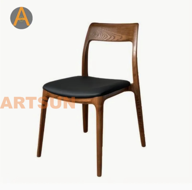 Diseño moderno Garantía de gama alta Muebles para el hogar apilables Sillas de comedor para eventos de madera maciza de larga duración para el comedor del hotel Restaurante Café